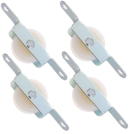 Générique Support de Poulie pour Parasol,4 Supports Coulissants à Corde pour Parasol - Kit de Réparation, Accessoires d'pour Porte Coulissante Balcon Cour