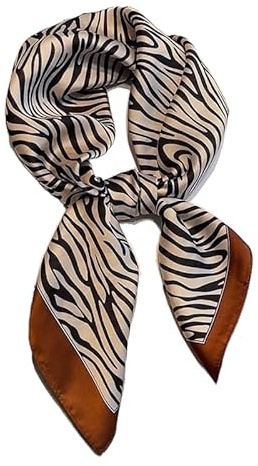 GIMIRO Damen Quadratisches Tuch Polyester-Seidenlook 70 x 70 cm