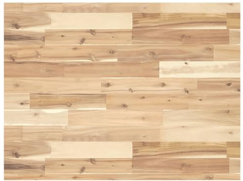 Hoopleep Piano in legno di acacia non trattato, 80 x 60 x 4 cm, per bagno Vanity, robusto pannello rettangolare in legno, versatile piano di lavoro per cucina e banco da lavoro