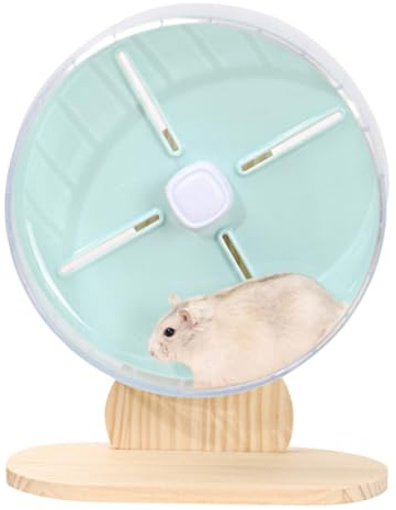 SUPVOX Rueda Silenciosa para Hámster y Roedores Pequeños con Soporte Estable Accesorio de Ejercicio para Mascotas como Chinchillas Erizos y Ratones Juguete Doméstico Duradero