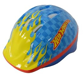 Hot WHeels Casco di sicurezza taglia 48 cm-52 cm, per ragazzi e ragazze