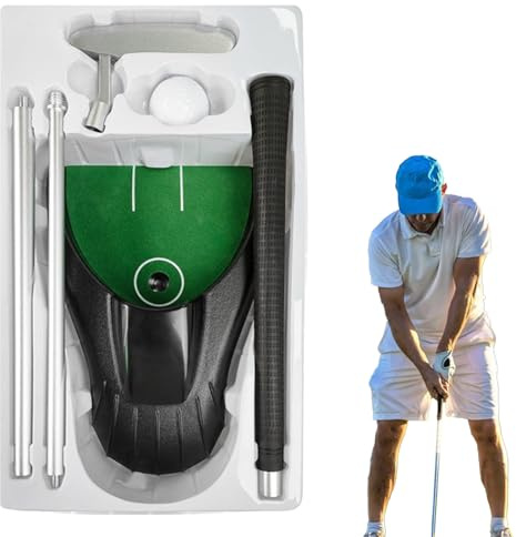 Putter da allenamento da golf, strumento resistente all'usura, macchina per il ritorno del putter, per interni, uomini, donne, ragazzi, ragazze, giovani, adolescenti,