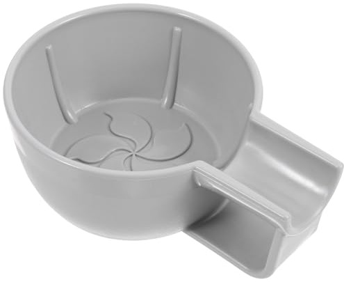 DIYEAH Bol à Raser pour Hommes Gris Bol à Mousse Large et Épais en Plastique Solide Anti-chute Réutilisable pour Rasage Humide Usage Domestique et Voyages Multi-usage pour Barbier