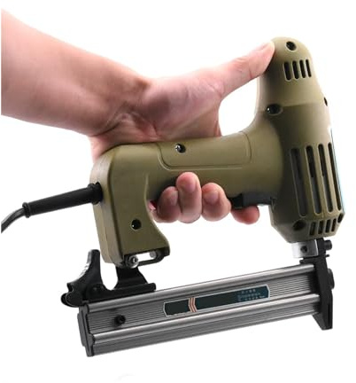 Sparachiodi, Pistola Sparachiodi Diritta 1750W Chiodi Elettrici Pistola For Punti Metallici Pannello In Lega Di Alluminio Pistola Sparachiodi Diritta Strumento For La Lavorazione Del Legno