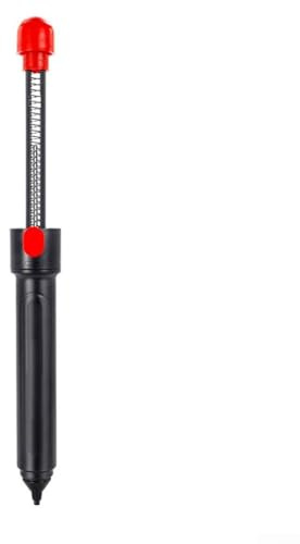 Bomba de desoldadura manual robusta para uso pesado en operaciones de mantenimiento y reacondicionamiento de electrónica industrial (negro)