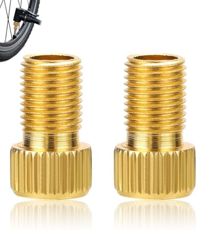 MenYiYDS 2 pièces Adaptateur de Pompe à Vélo, embout pompe vélo, Adaptateur Valve de Vélo DV AV SV, Velo Pompe Valve Connecteurs, Adaptateurs d'aiguille de Pompe à Bille/Pompe à air/Compresseur (A)