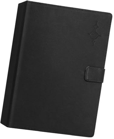 Notenmappe A4 - Notenheft Organizer | Chormappe Für Schüler Lehrer Bands | Musiker, Notenhalter Mit 40 Taschen, Schwarz, Wasserfest, Blendfrei, Professionelles, Einfaches Umblättern