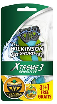 Wilkinson Sword Xtreme 3 Sensitive Einwegrasierer, 3 Stück + 1 gratis