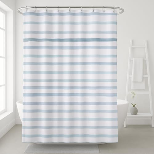 Amanda Duschvorhang Textil Badewannenvorhang 120/180 / 240 x 200 cm inkl Ringe (240x200cm, Vintage)