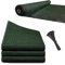 Viceree Telo Ombreggiante Verde 2 X 20 Metri +100 Fascette Omaggio Frangivista Per Recinzione Giardino Esterno, Rete Ombreggiante Privacy 90% Oscurante, Frangivista Balcone Resistente Intemperie