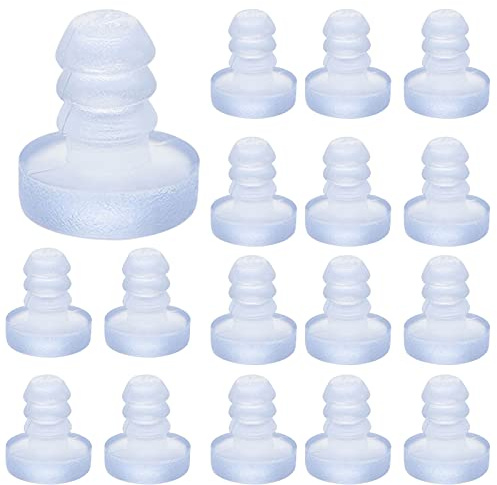Cyleibe 100 Stück Transparent Gummi Anschlagdämpfer, Gummipuffer Möbel Puffer, Antikollisions Tischstoßstangen für Schranktüren, Schubladen, Glastische