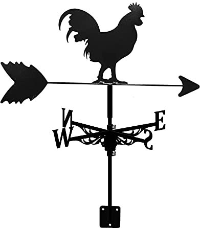 JJDSN Gallo Galletto Segnavento in Acciaio Inox Paletto da Giardino Segnavento Strumenti di misurazione Indicatore di direzione del Vento Banderuola Adatto per Prodotti in Metallo per Esterni 35 *