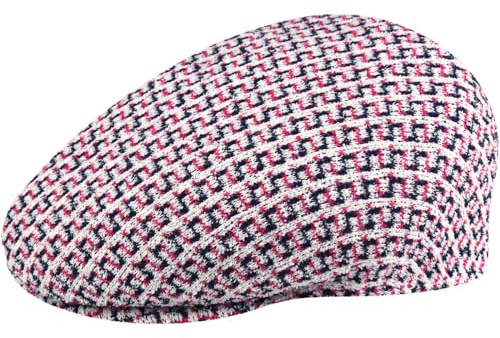 Kangol Maze Jacquard 504 Flatcap Schirmmütze Schiebermütze Herren/Damen - mit Schirm Sommer Frühling-Sommer