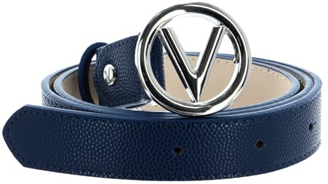Valentino Gürtel Round Belt W120 Blu/Nichel blau kürzbar
