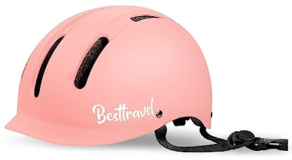Besttravel Kids Helmet, Toddler Helmet Adjustable Toddler Bike Helmet Ages 3-8 Years Old Boys Girls Multi-Sports Safety (Rose Pink, S/M 55-58cm)