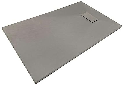 Sanotechnik Brausetasse 120 x 90 cm grau Steinoptik - Duschwanne Duschtasse Brausewanne SMG Brausetasse Duschbecken Dusche Wanne Bad Badezimmer