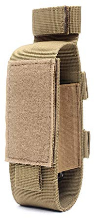 ACEXIER Tattico Marsupio Molle Laccio emostatico in nylon medico forbice Molle Pouch Holder cintura Pouch Torcia Holster Forbice (Tan)