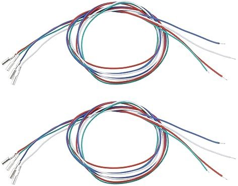 Be In Your Mind 2 Sätze (8 Stück) Tonabnehmer Phono Kabelleitungen Header-Drähte für Plattenspieler Phono Headshell Ersatzzubehör, 35 Mm Länge