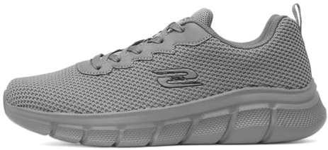 Skechers herr BOBS B Flex CHILL Edge sneakers, grå, 9 UK, Grått, 43 EU