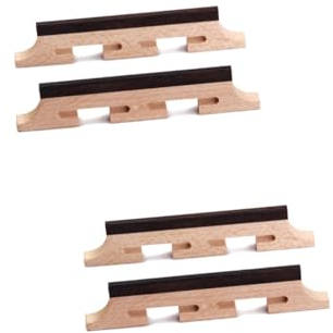 TOYANDONA 4stücke Saiten Banjo-brücke Aus Rosenholz Dreibeinig Für Ukulele Und Gitarre Stabilität Und Klarer Langlebige Materialien Präzise Saitenkerben