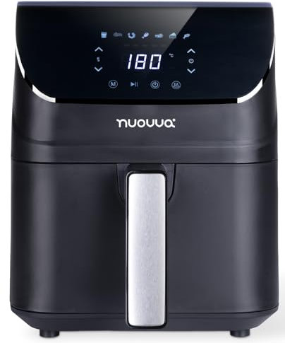 Kitchen Air Fryer Oven – 7 Cooking Presets with Digital Display – Energy Saving and Easy Clean Air Fryer – Oil Free Healthy Cooking – 4L, 1200W – by Nuovva