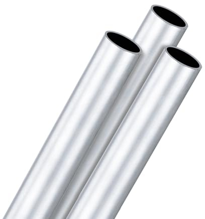 M METERXITY 3-Pack 300mm 6063 Aluminum Round Tube, 19mm ID 22mm OD Seamless Aluminum Tubing for Construction/Machining/DIY Crafting, Metal Straight Pipe [0.75x0.87x12]