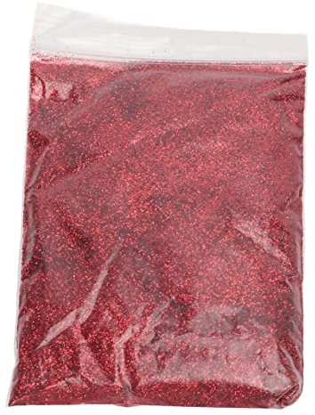 Feiner Glitzer, handwerklicher Glitzer, Nagelglitzer, Gesichtsglitzer für Frauen, Haarglitzer, Körperglitzer, Glitzerpuder, kosmetischer Glitzer für Lidschatten, Lippen (Rot)