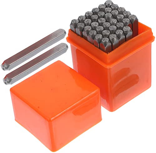 Gogogmee Buchstaben Und Metallstempel Für Handwerkliche Verzierungen Stempelmaterial Für Lederjacken Taschen Schuhe Gürtel Geldbörsen Uhrenarmbänder
