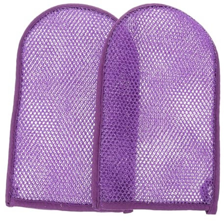 Happyyami 2stücke Pack Nylon Peeling Handschuhe Für Dusche Und Badewanne Körperpeeling Reinigungstextur Schaumbildung Für Körperpflege