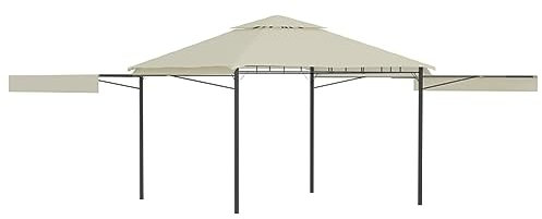 Xichuzi Pavillon mit Doppelt Erweiterten Dächern, Faltpavillon, Pergola, Partyzelt, Standmarkise, Garten Pavillion, Sonnenzelt, Grillpavillon, 3x3x2,75 cm 180 g/m²