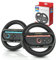 WUXIDIXI Switch 2 Joy-Con Steering Wheel Grips - 2-Pack Ergonomic Racing Wheels for Mario Kart & Switch 2 Controllers, Enhanced Comfort for Gaming (Black)