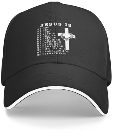Nödställd snapback-keps Jesus is My God My Lord My Savior hiphop keps tryckt golfboll hatt för damer, vuxna, män
