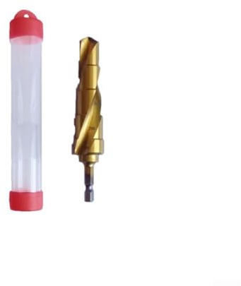 Broca escalonada para destornillador de impacto, 14-22 mm, broca cónica HSS de 5 pasos con vástago hexagonal, no necesita agujero piloto, desbarbado automático, para acero, madera, aluminio, PVC (a)