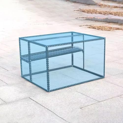 Mini Serra per Piante da Balcone Telaio in Acciaio Laminato a Freddo con Ripiani Serra per Piante da Esterno Invernale Piccola Viti Zincate Piantine, Ortaggi(B,120*90*70cm)