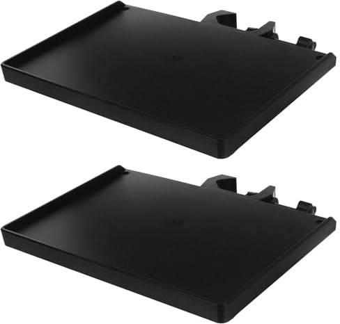 Healeved 2 Stück Mikrofonablage mit Klemmhalterung für 25mm Mikrofonständer Kunststoff Tray mit Flexiblem Clip Design für Live Streaming und Studioeinsatz in Schwarz