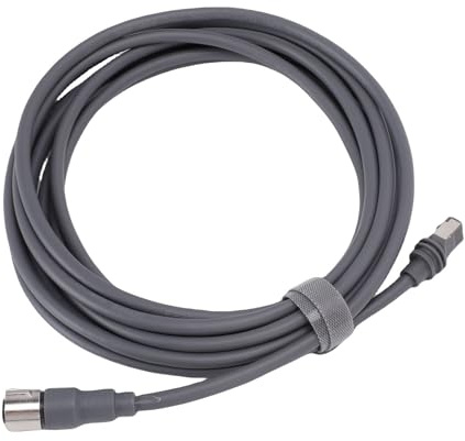 Hamwesh Cavo Satellitare Rettangolare, Cavo per Antenne Paraboliche di Terza Generazione Impermeabile IP68 23AWG da 5 M, Satellitare Ad Alte Prestazioni con Kit di Terminazione Campo per Antenne
