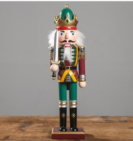 Américain rétro créatif de dessin animé personnage Casse-Noisette Soldat Marionnette Enfants jouets cadeaux Décoration de Bureau (wordsmen)