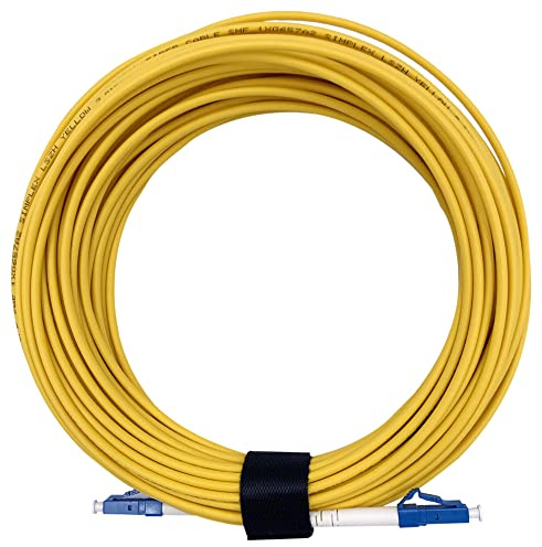 Elfcam® - LC/UPC till LC/UPC Simplex singelläge 9/125μm fiberoptisk kabel, LSZH optisk strumpeband (7M)