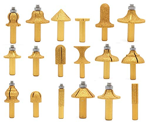 1/2 Schaft Galvanische Diamant Stein Marmor Schleifen Fräser Für Marmor Schleifrand Holzbearbeitung Fräswerkzeug
