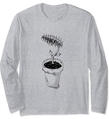 Botanical Bug Eating Plant Venus Fly trap Houseplant Gift Long Sleeve T-Shirt