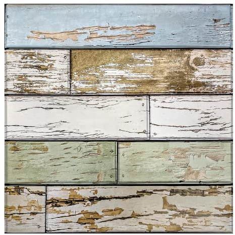 Commomy 10 Pièces Panneaux Muraux 3D Bois, Parement Bois Mural Interieur, PVC Planches Murales Imitation Bois Mur Revêtement 30 x 30 cm, pour Salon, Chambre à coucher, Cheminée Décoration Murale