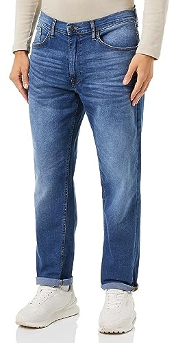 Blend Thunder Fit Jeans, 200291/Denim Middle Blue, 34W x 30L para Hombre