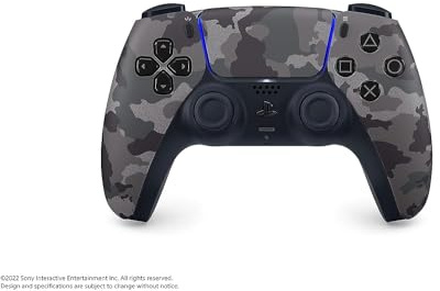 PlayStation Sony 5 DualSense Wireless Controller - Gray Camouflage (Renewed)