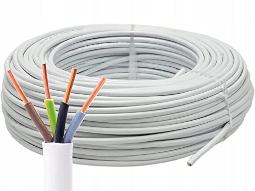 Elektrokabel YDY 4 x 1,5 mm², NYM-J 450/750V, Installationskabel – Unterputz/Aufputz, Feuchtraumkabel, Mantelleitung Elektrokabel, Kabel Elektroleitung, 10m