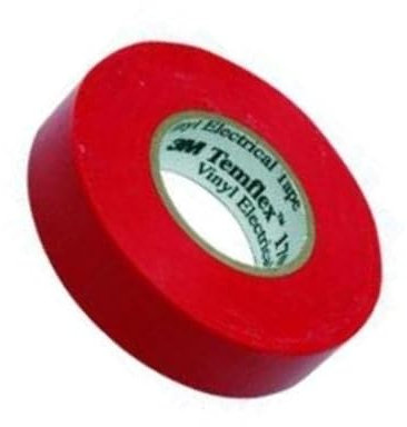 3M 7100184744 Isolierband, 155 PVC, 19 mm x 20 m, Rot