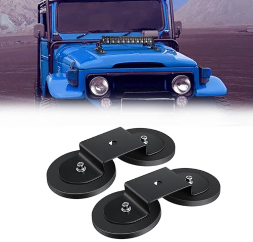 Chelhead Universal Arbeitslicht Halterung Magnetische 2.6zoll 2 Stück | Motorhaube ultra-starke magnetische Halterung Geeignet für Offroad auto PKW SUV LKW Motorrad Rasenmäher Traktor