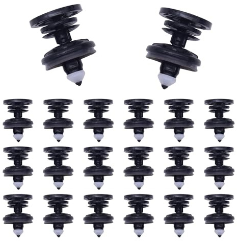 HISports 20 Stück Seitenschweller Clips Kit, Kunststoff Nieten für Türverkleidungen, Kompatibel mit 7L6868243, Auto Clips Set für T5, A1, A4, A5, A6
