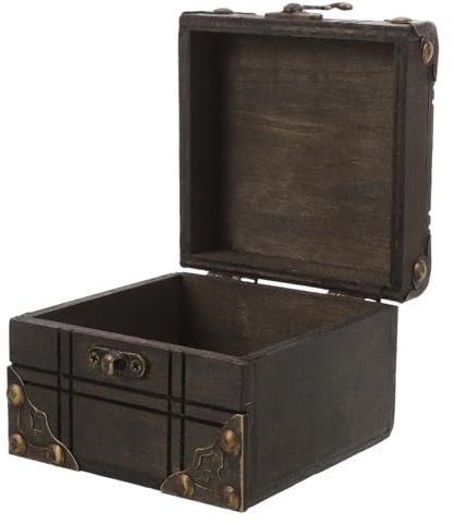 PRETYZOOM Kasten Vintage Aufbewahrungsbox Schmuckstück Andenken Brust schmucktruhe zum andenken Aufbewahrungsbox für Ohrringe Schmucksache Kristall Schmuckkästchen Zubehör