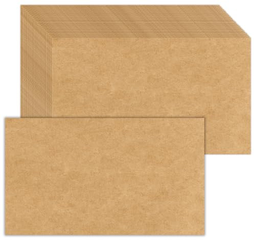 Blanko-Karton, Kraftpapier, 14 x 21,6 cm, 80 lb dickes Papier für selbstgemachte Einladungen, Notizen, Grußkarten, Tischkarten – Schreiben, Stempeln, Malen, Zeichnen, 50 Stück
