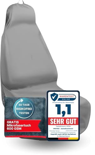 PROTEX© Sitzschoner für Autositze - [Testsieger 2025] Werkstattschoner - Rutsch- und wasserfestes, schmutzabweisendes Oxford-Material - Ideale Passform